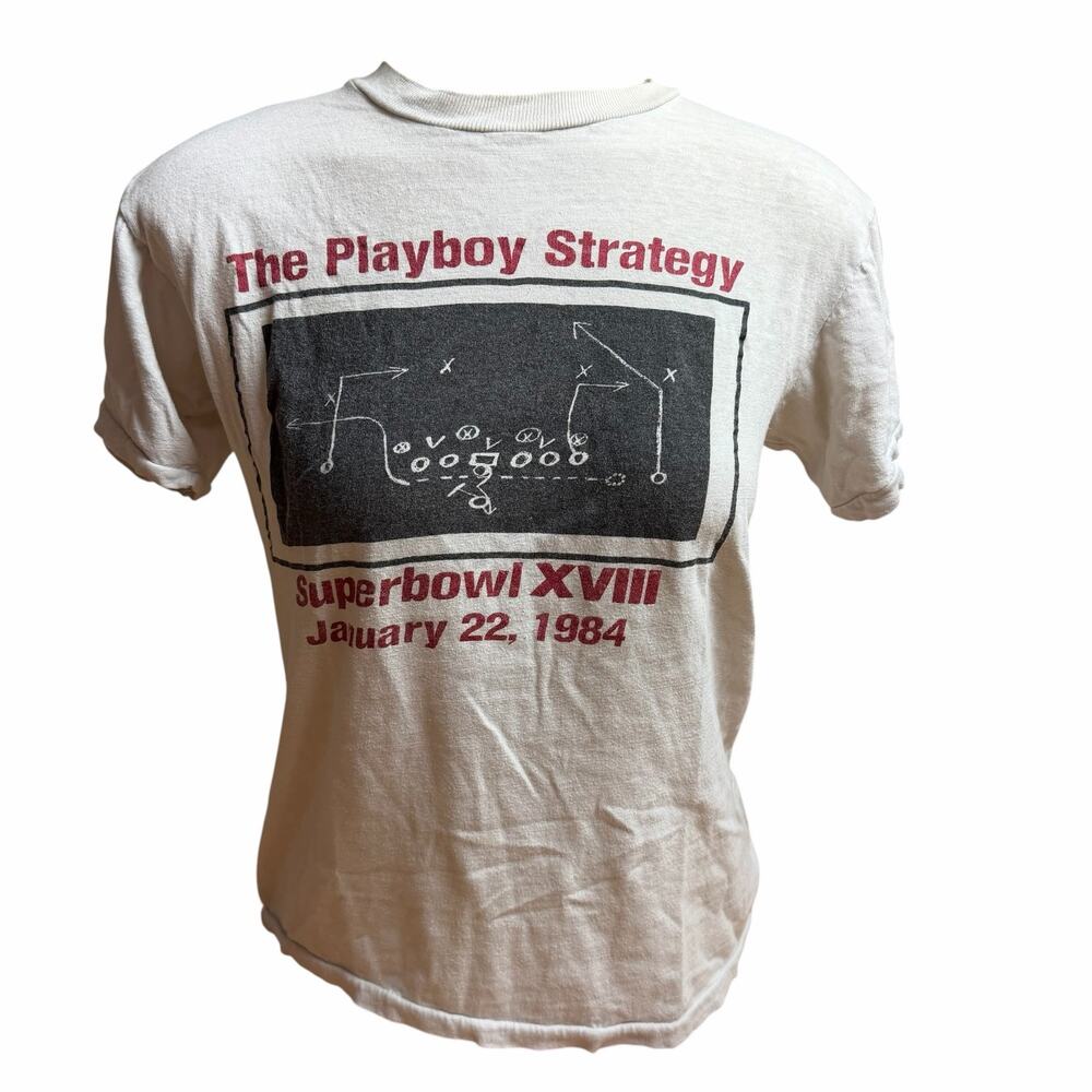 Vintage Playboy Superbowl 80s Shirt XS Hotel & Casino Atlantic, City Football
